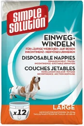 Sauskelnės Simple Solution Disposable, L, 12 vnt. kaina