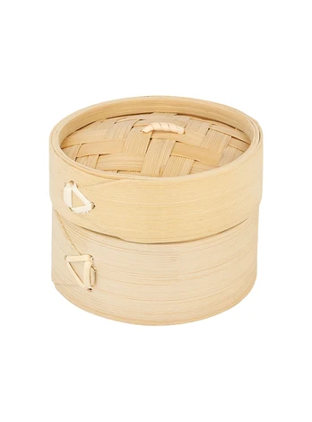 Indas MINI DIM-SUN, garlaivis bambukinis su dangtelu. D8cm x 6 cm.
