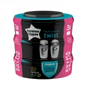 Tommee Tippee Sangenic Twist&Click replacement cartridge,Twist refil 3-pack kaina