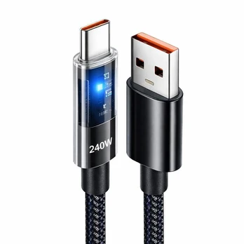 USB-C duomenų kabelis, 240 W, 6A, 1 vnt.