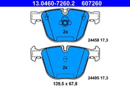 ATE 13.0460-7260.2 Brake pad set