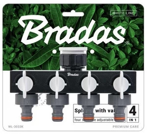 Vožtuvo dozatorius su 4 išleidimo angomis 1 "- 3/4" Bradas
