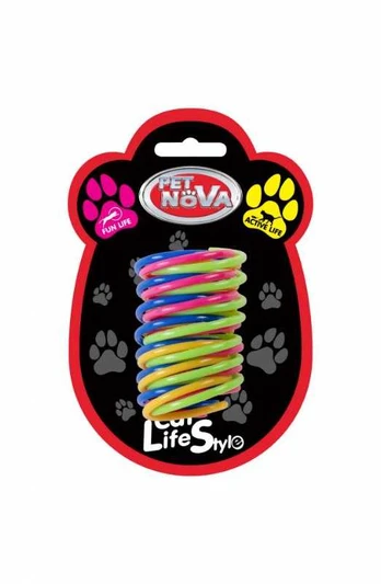 PET NOVA 4 spiralės žaislas katėms 5cm 3pak