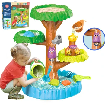 WOOPIE vandens staliukas 2in1 smėlio dėžė Happy Tree 8 acc.
