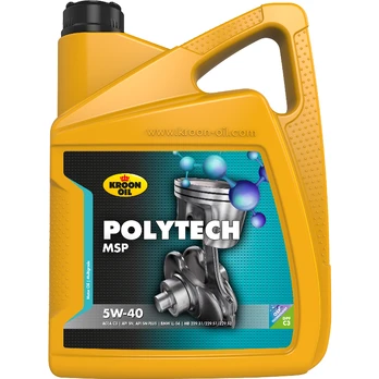 Variklių alyva Kroon Oil PolyTech MSP 5W - 40, sintetinis, 5 l