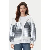 Tommy Jeans Džemperis Script Logo DW0DW20303 Balta Boxy Fit