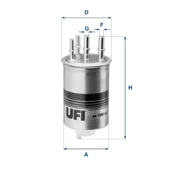 Kuro filtras UFI 24.190.00