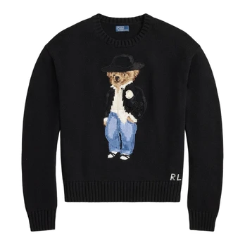 Megztinis moterims, Juoda, Sweater