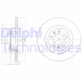 Stabdžių diskas DELPHI BG4085