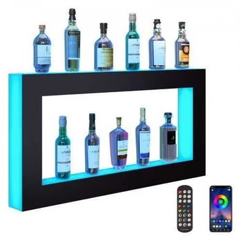 LED apšviesta alkoholio lentyna 122 cm