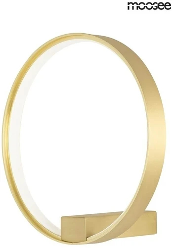 13W LED sieninis šviestuvas CIRCLE WALL, aukso sp., 3000K