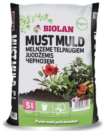 Juodžemis kambariniams augalams Biolan 5L
