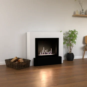 GLOW FIRE ODDA WHITE pastatomas biožidinys su apdaila