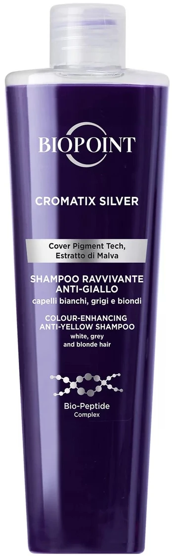 Šampūnas Biopoint Cromatix SIlver Anti-Yellowing revitalising, 200 ml