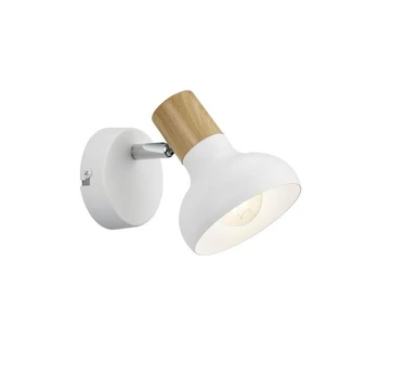 Trio-Lighting Latika 1-pc E14 matt white/wood virziena gaismeklis