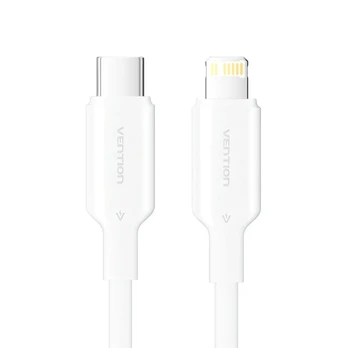 Kabel USB-C do Lightning 3A 480Mbps 1m biały