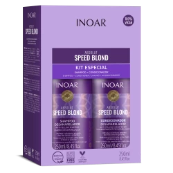 Priemonių rinkinys šviesiems plaukams INOAR Speed Blond Duo Kit 2x250ml