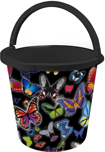 Wiadro su nadrukiem Motyl 10 l BRANQ