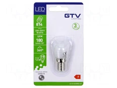 LED lamp | neutral white | E14 | 230VAC | 180lm | 2W | 360° | 4000K kaina