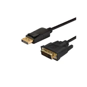 Savio CL-122 vaizdo kabelio adapteris 3 m DisplayPort DVI Juoda kaina
