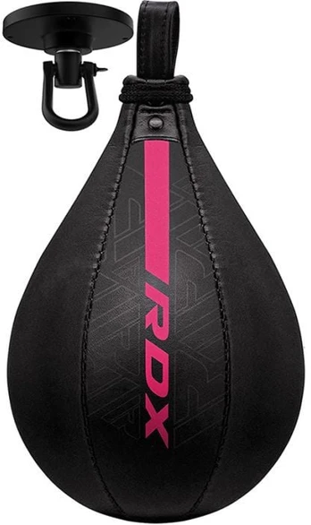 Bokso kriaušė RDX Speed Ball F6, juoda/rožinė