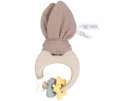 Barškutis-kramtukas Chicco „Triušis“ kūdikiams nuo 0 mėn.