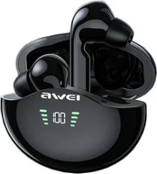 Bluetooth 5.3 TWS ausinės + AWEI Docking Station (T12P) juodos spalvos