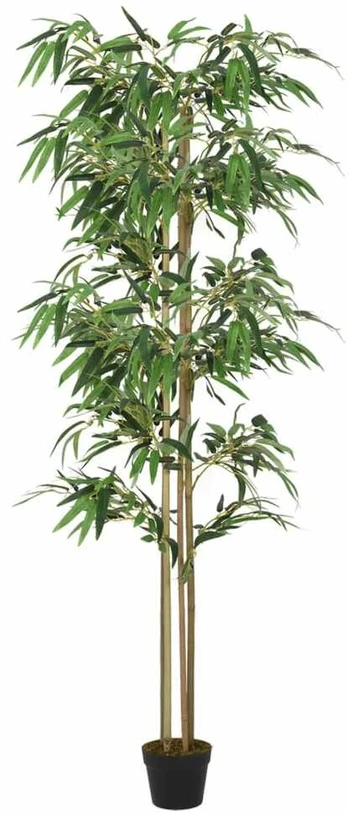 Dirbtinis bambukas, žalios spalvos, 200cm, 1520 lapų