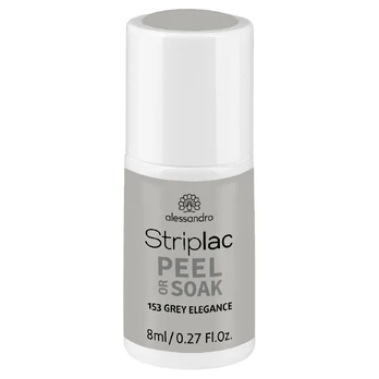 Alessandro STRIPLAC PEEL OR SOAK nagų lakas GREY ELEGANCE 8 ml