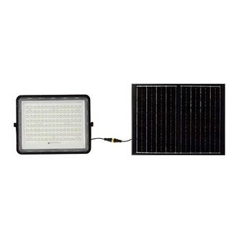 V-tac 20W LED prožektorius su saulės baterija, juodas, 4000K