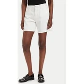 Guess Džinsiniai šortai W6GD1A D0704 Balta Relaxed Fit