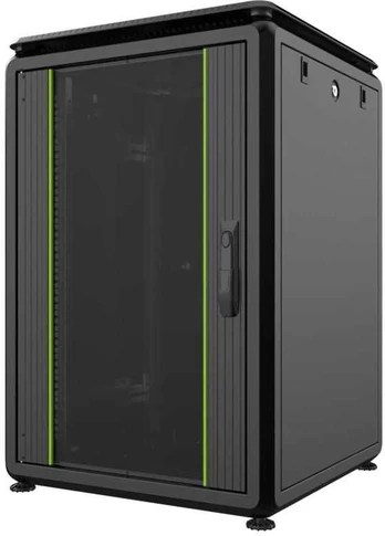 Lanview 19'' 16U Rack Cabinet 600 x 600 x 897mm Data Line - Juodas