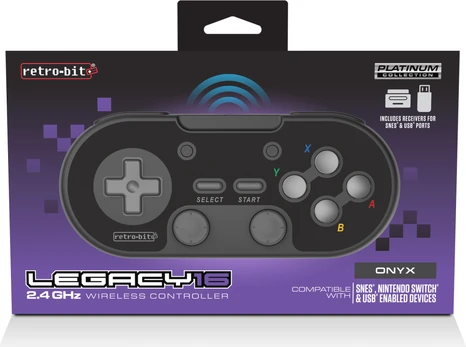 Retro-Bit Legacy 16 Wireless Black