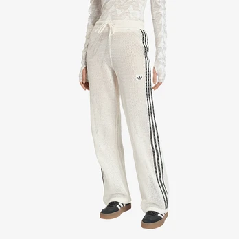 adidas Knitted Crochet Firebird Track Pants Off White - Dydis M (KC6493 Kelnės)