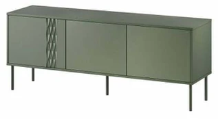 Cama RTV 3D TRESSE cabinet 150x40x55 matte žalias