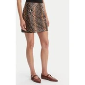 ONLY Dirbtinės odos sijonas Paris 15365493 Ruda Slim Fit