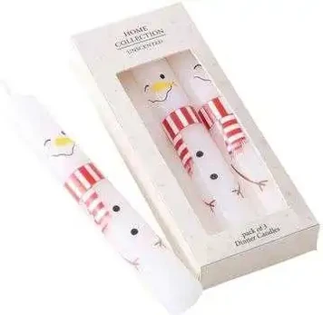 Candles snowman 16cm 3pcs