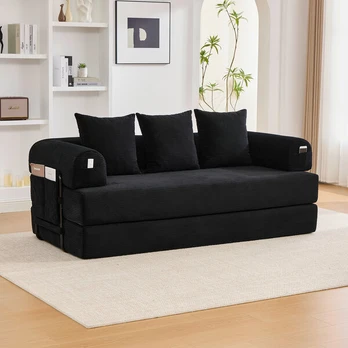 Modulinė sofa, metalinis rėmas, 3 pagalvės, 200x94x67 cm