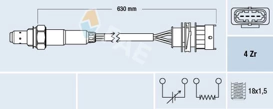 Lambda jutiklis FAE 77156