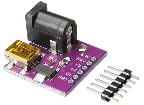 Maitinimo modulis - 3.3 V - adapteris su nuolatinės srovės lizdais - mini USB