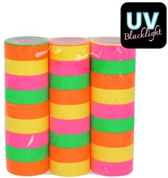 Boland Party Partners B.V. Neon UV serpentiner 3 stk