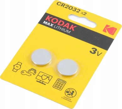 „Kodak“ baterijos „Max“ CR2032, 2 vnt.