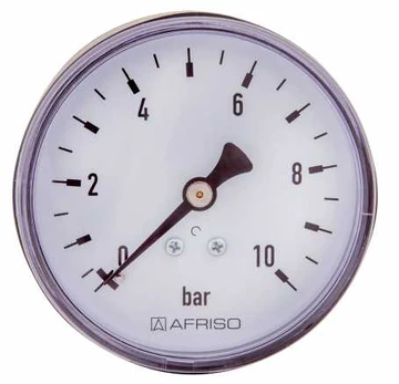 Manometras 1/4" 63mm 0-6bar horiz.