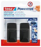 Drabužių kabliukas Tesa tesa 58279, juoda kaina