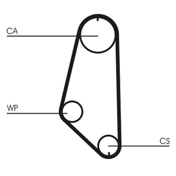 Paskirstymo diržas CONTINENTAL CTAM CT720