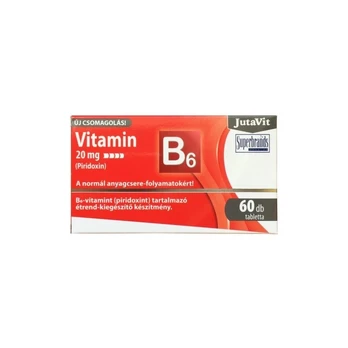 JutaVit Vitaminas B6 20 mg, 60 tablečių