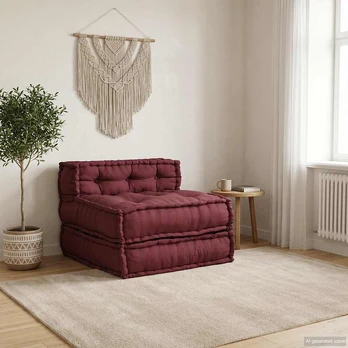 Modular Puffe Maroon 70x70x54 audinys