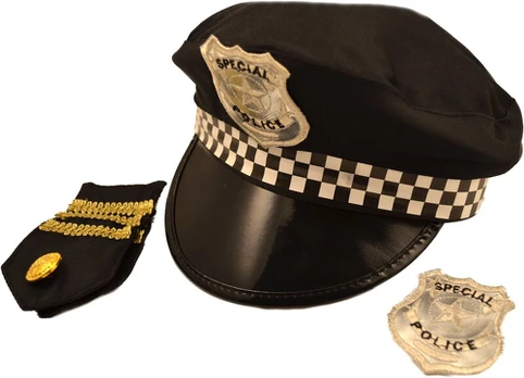 Policininko skrybėlė su priedais, UNI