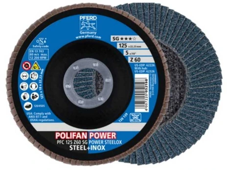 Šlifavimo diskas PFERD SA-PFC125 Z60 SG Power