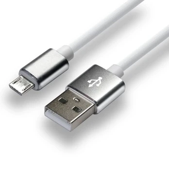 Maitinimo kabelis everActive CBS-1MW (USB - Micro USB ; 1 m; balta spalva)